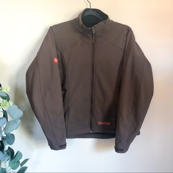 marmot | brown windstopper jacket medium - Picture 1 of 7